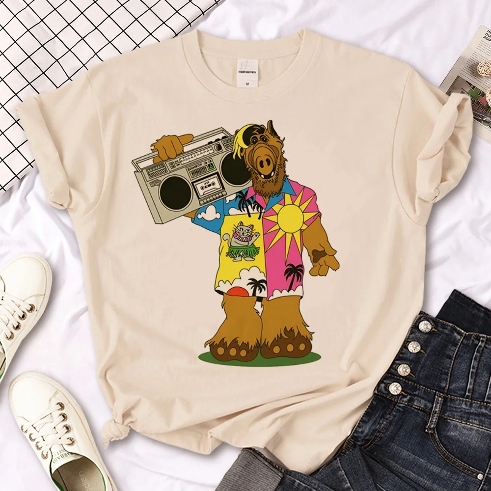 Maglietta Alf Donna Streetwear Top Donna 2000S Harajuku Clothes