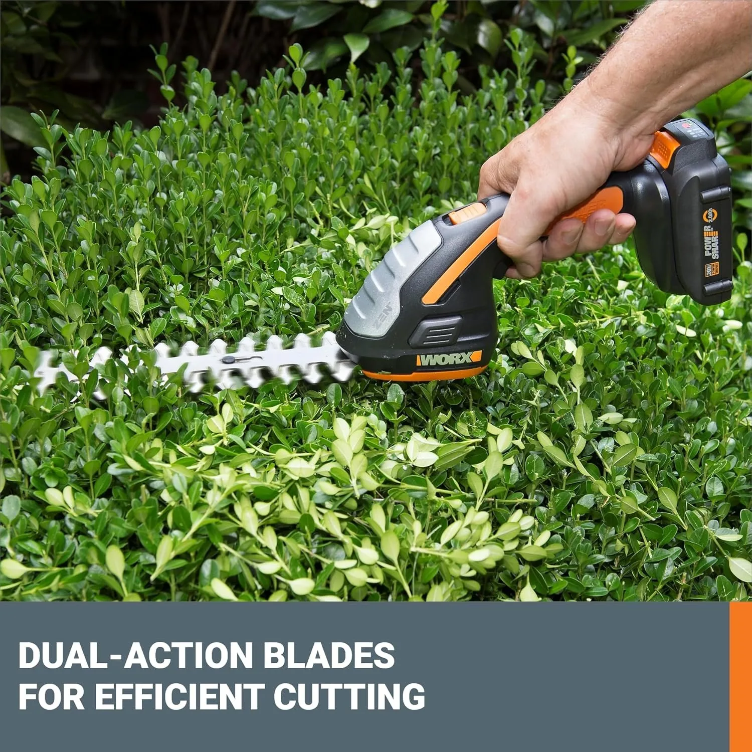 20V Power Share 4" Cordless Shear & 8" Shrubber Trimmer，Battery & Charger Included,WG801, Item Weight: 1.98 lbs,Battery Powered 2