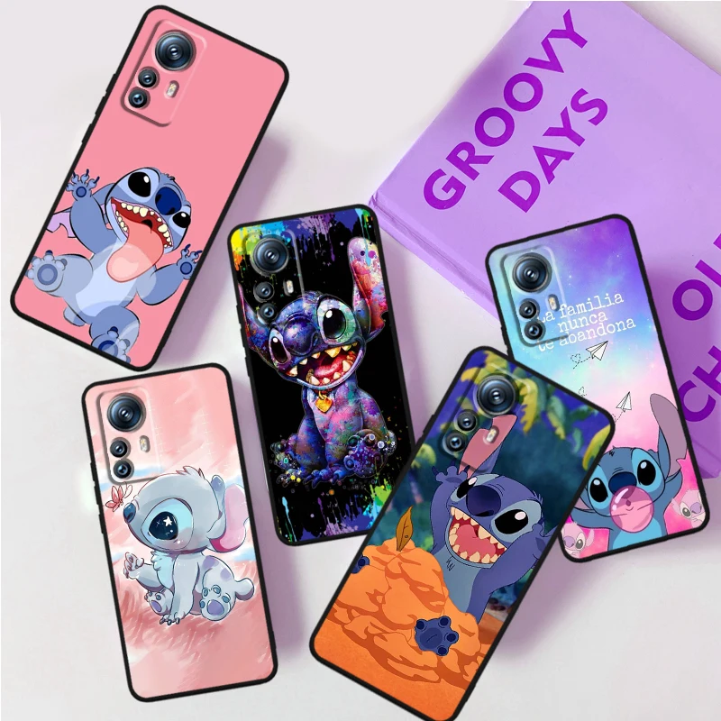 

Disney Stitch Monster For Xiaomi Mi 13 12T 12 11T 11i 11 A3 10T 10 CC9E 9 Pro Lite Ultra 5G Black Phone Case