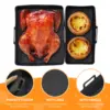2pcs/Set Silicone Air Fryer Mat AirFryer Baking Pan Mold Reusable Oven Baking Tray Pad Non-stick Tray Air Fryer Accessories 3