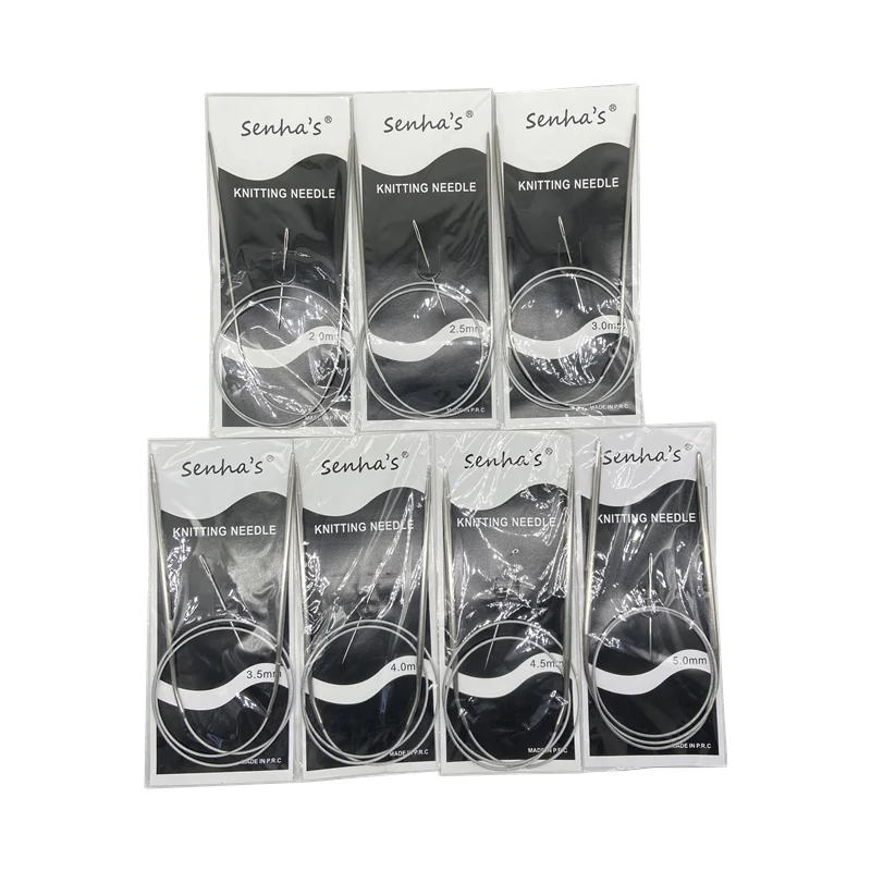 Premium Stainless Steel Crochet and Knitting Needlework Kit - 7 Piece Set