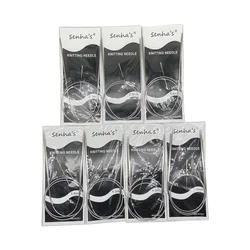 Premium Stainless Steel Crochet and Knitting Needlework Kit - 7 Piece Set - 65CM