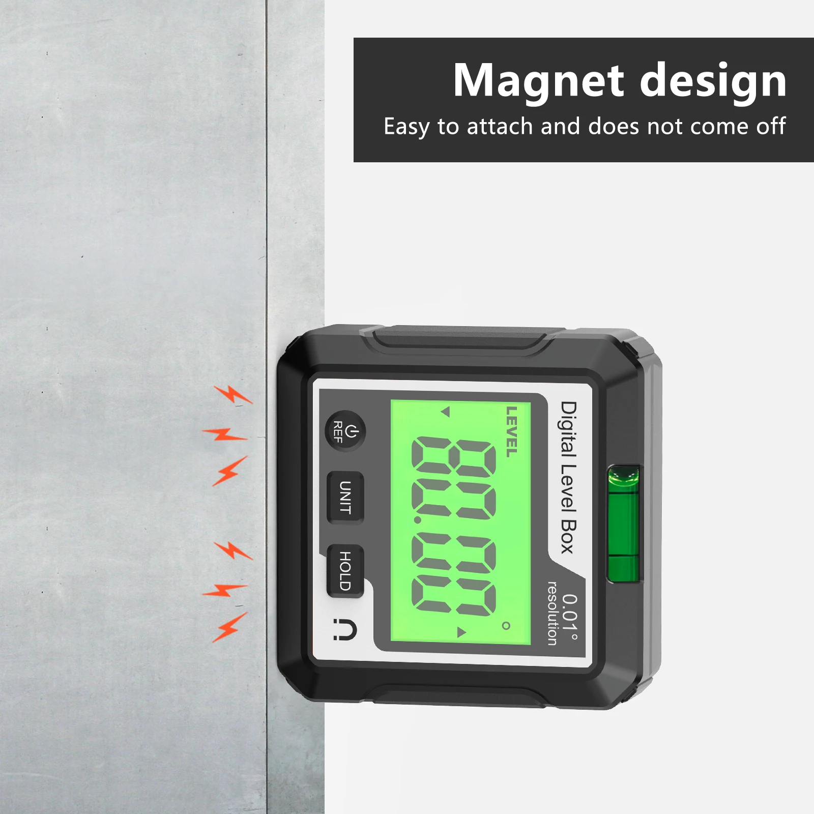 Angle Protractor angle measuring tools Universal Magnet 90 Degree Ruler Digital Inclinometer Level Meter Goniometer Angle Bevel Tester Measuring Tools