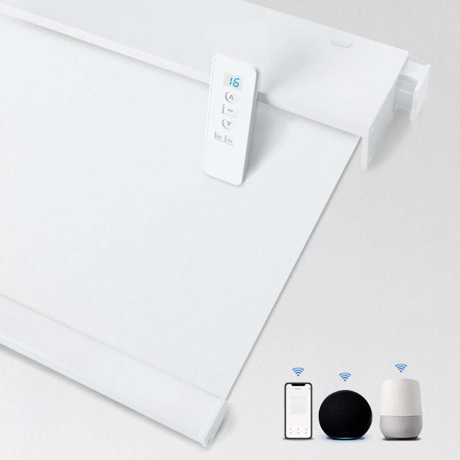 ม่านม้วนไร้สายคุณภาพสูง ติดตั้งง่ายไม่ต้องเจาะ ควบคุมด้วยเสียงผ่านแอปสมาร์ทโฟน สำหรับหน้าต่าง 1