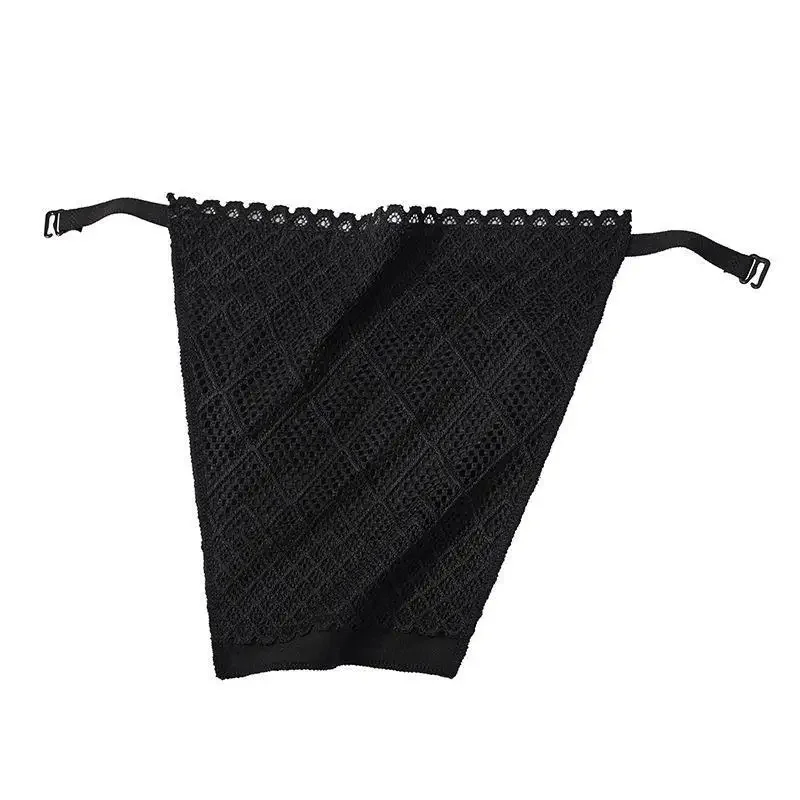 New Double-Layer Anti-Exposure Lace Frontal Cover Bra Women's Strapless Sexy One-Piece Chest Cover Exposure Prevention