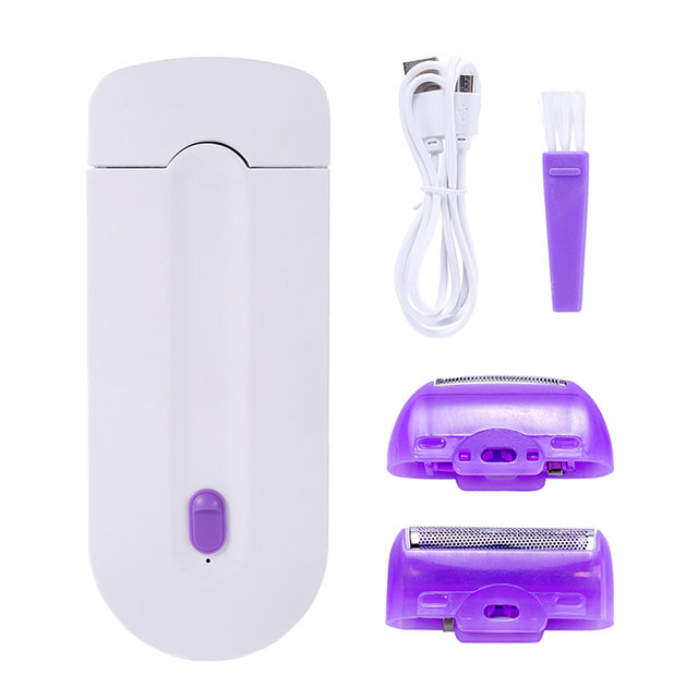 Painless Hair Removal Kit Laser Touch Epilator USB Rechargeable Women Body Face Leg Bikini Hand Shaver Hair Remover