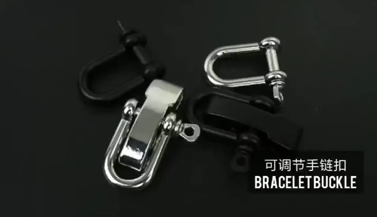Adjustable Shackle Clips 10-Pack Silver Paracord Shackle Buckles -  Adjustable O Bow Clasps For Survival Bracelets \u0026 Outdoor Gear Adjustable  Metal Buckles, image size:1250x720