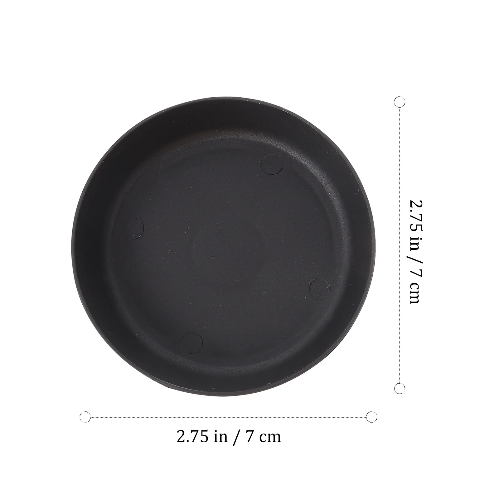 30pcs Flower Water Tray Drip Trays Saucers Planter Trays Round Flower Pot Drip Pans Dishes Plates Black White 7cm