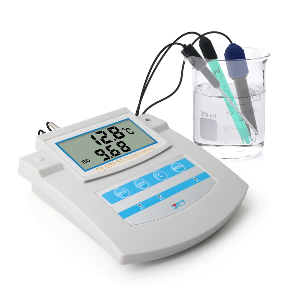 

6In1 Water Quality Monitor Benchtop Digital PH ORP TDS EC CF Temperature Meter for Swimming Pool Aquarium Laboratory Probe Test