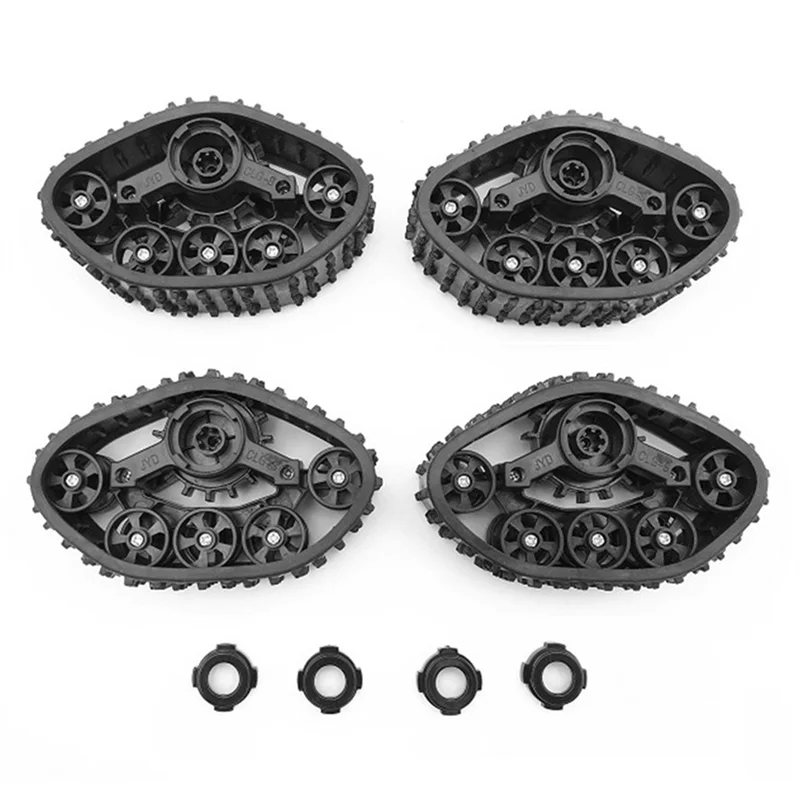 Snow Track Wheel Tire 4Pcs for WPL C14 C24 C24-1 B14 B24 1/16 RC Car Upgrade Parts Accessories