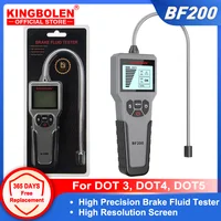 KINGBOLEN BF200 Auto Brake Fluid Tester Car Brake Oil Tool DOT3 DOT4 DOT5.1 LED Indicator Check Display Auto Oil Tool PK BF100 1