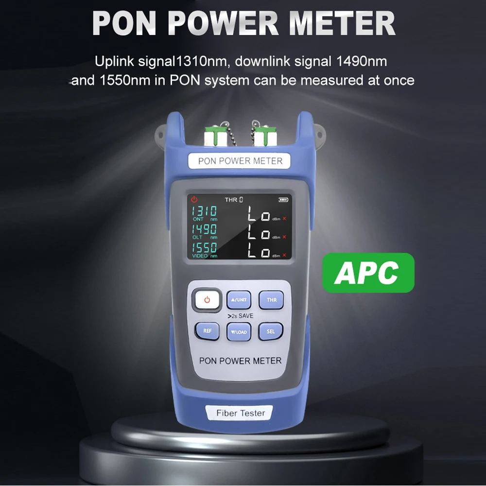 AUA-320A/U Handheld Fiber Optical PON Power Meter FTTX/ONT/OLT 1310/1490/1550nm FTTH Optical Fiber Tester