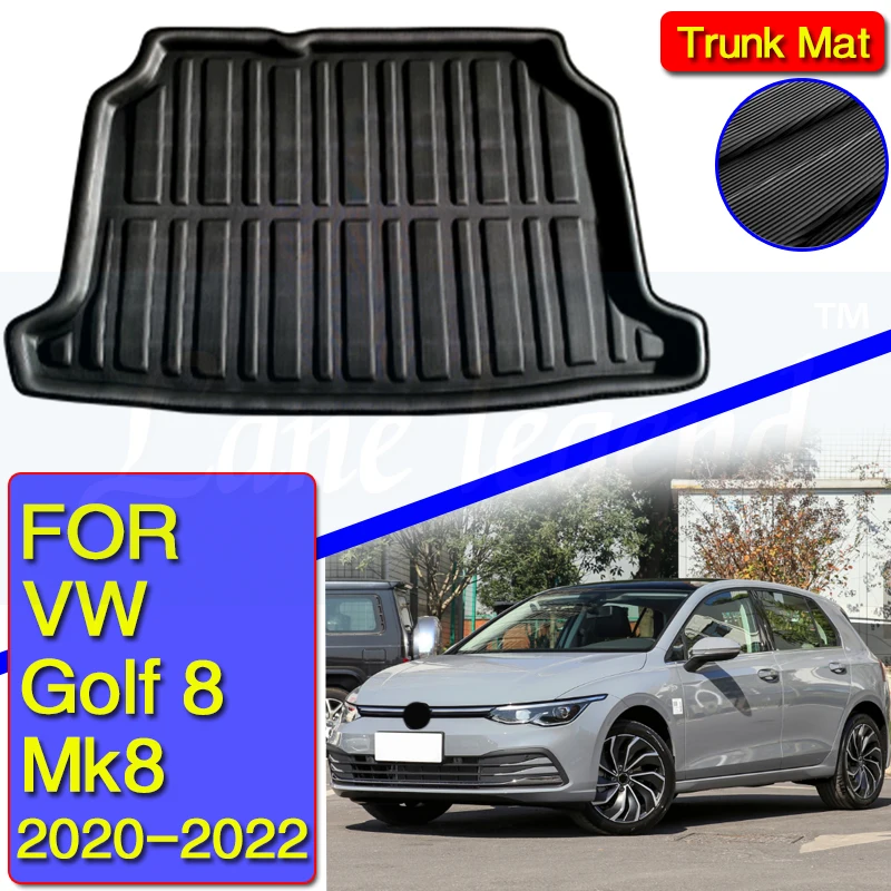 

For VW Volkswagen Golf 8 MK8 Hatchback 2020 2021 2022 Car Rear Trunk Cargo Mat Tray Boot Liner Floor Carpet Protector Pad