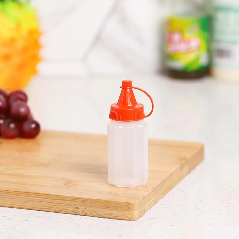 Condiment Squeeze Bottle 4PCS Kitchen Sauce Vinegar Portable Outdoor Barbecue Picnic