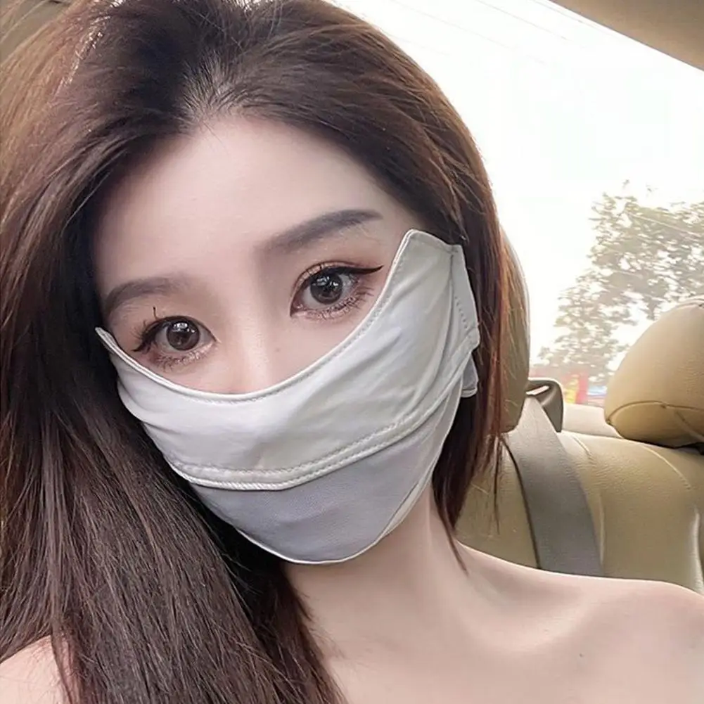 

Cycling Ice Silk Face Mask UV Sun Protection Adjustable Breathable Bandana Hunting Running Sports Mask Scarf Men Women