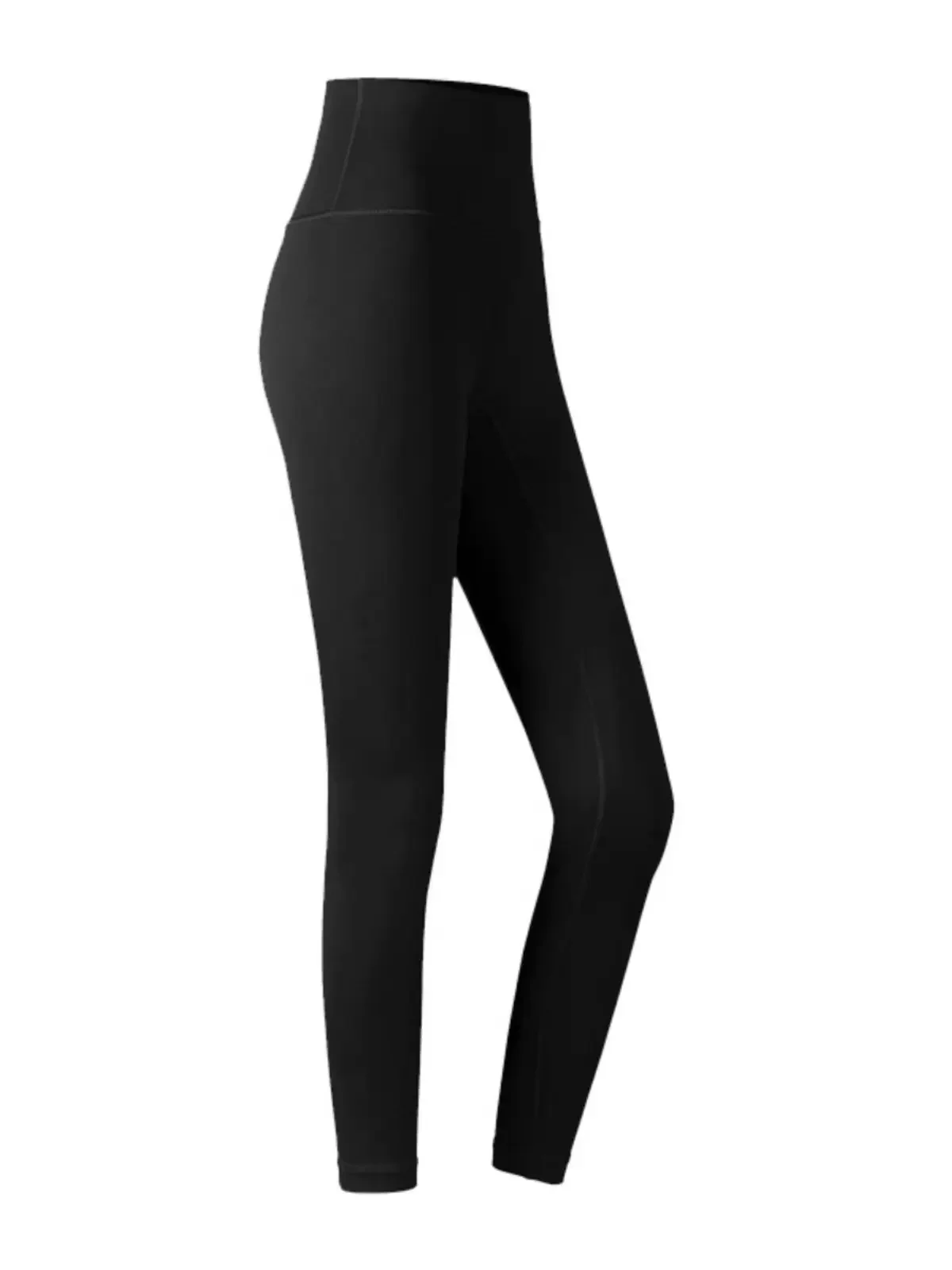 ارتدي سروال يوجا أسود من تسع نقاط للنساء، دافئ في...