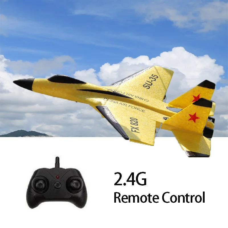 FX-620 SU-35 rc avião de controle remoto 2.4g controle remoto lutador hobby  avião planador epp espuma brinquedos rc avião crianças presente