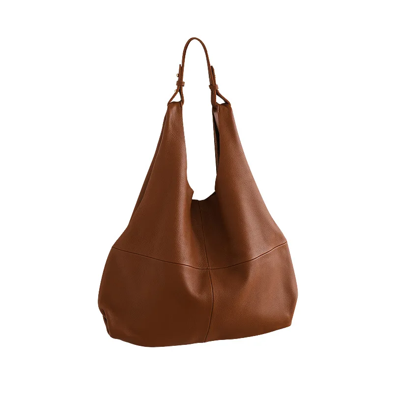 

Jonlily Women Genuine Leather Shoulder Bag Female Fashion Handbag Totes High Capacity Commuter Bag Casual Daybag Purse -KG1253