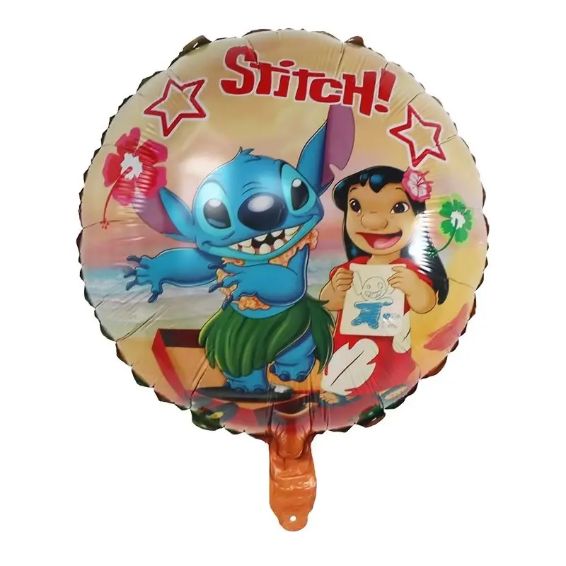 10PCS Stitch Foil Balloons 18 and 26 Angel and Stitch Balloons Birthday  Party Decorations Aluminum Foil 5 Stitch Foil Balloons and 5 Angel Foil