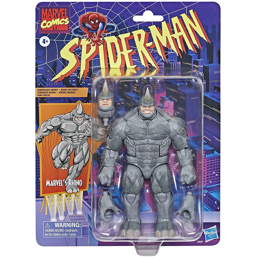 

[In-Stock NEW] Hasbro Marvel Legends Series Spider Man Rhino 6-inch-scale Action Comic Figure Collectible Model Gift Toy F3475