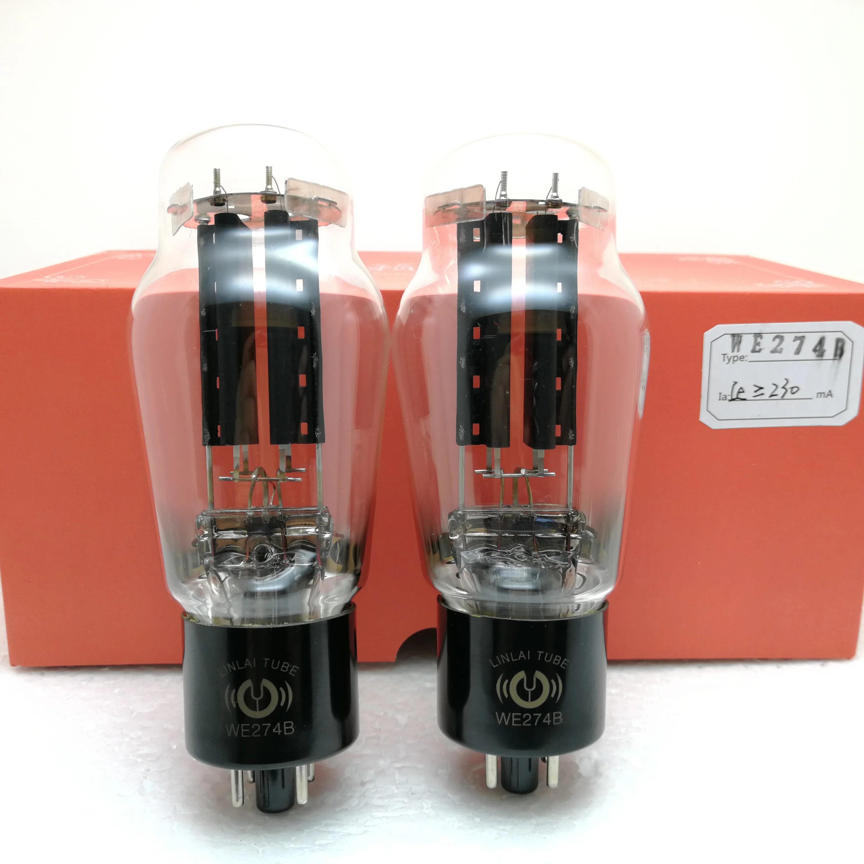 

274B LINLAI re-engraved Western Electric WE 274B/5U4G/5R4G/5Z3P/GZ34 tube original test pairing