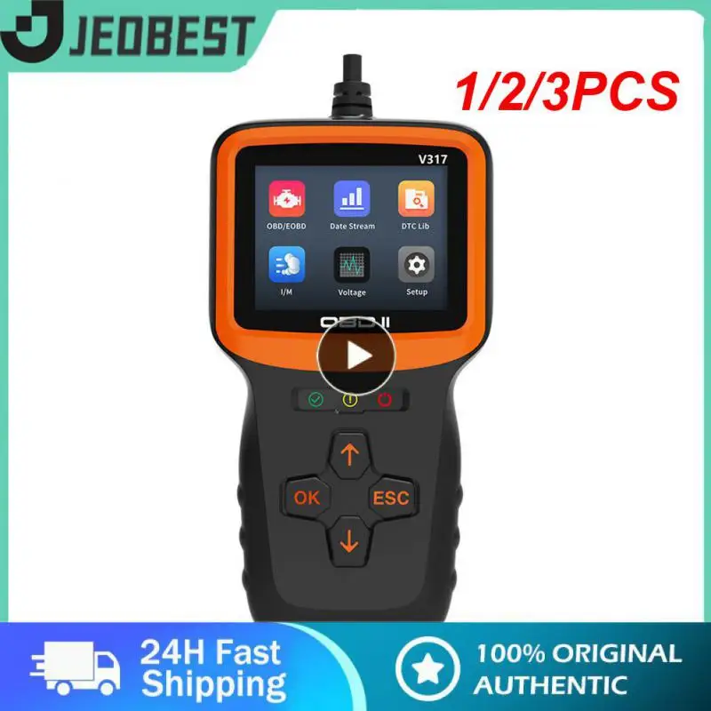 

1/2/3PCS 2 Real-time Oxygen Sensor Test Automobile Fault Detector OBD II EOBD Code Reader V317 Car Diagnostic Tool