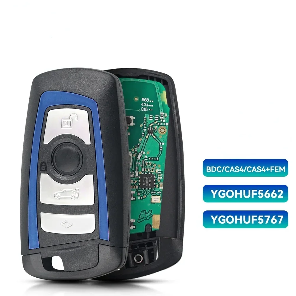 KEYYOU Multi-Frequency Car Smart Keyless Entry Remote with ID49 Chip