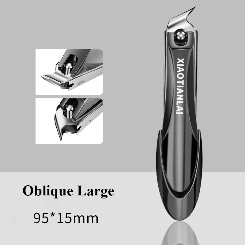Nail Clippers Stainless Steel Sharpest Nail Cutter Duty Curved Edge for Adult Men Women Swing Out Nail Cleaner/File 2