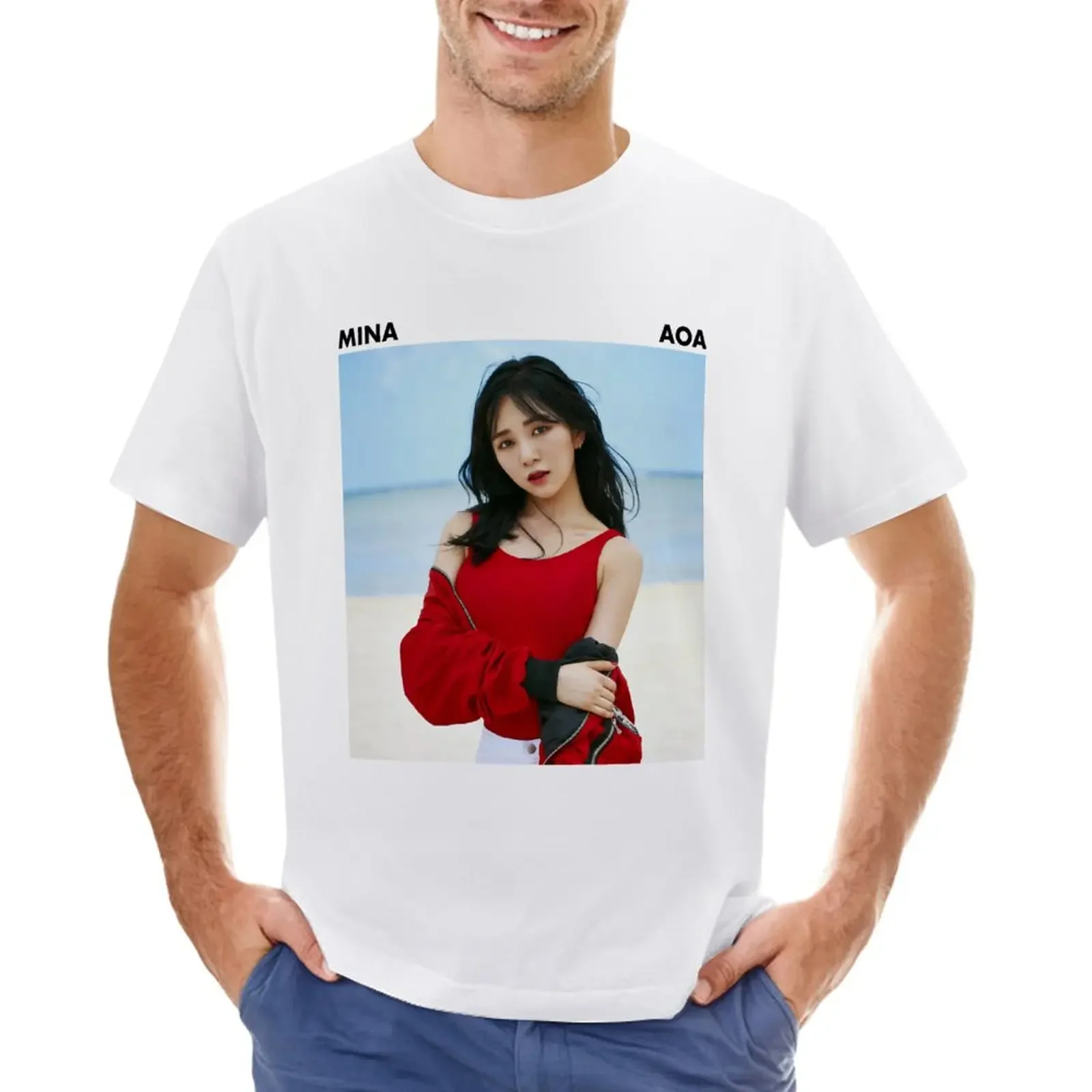 

AOA - Mina T-Shirt customizeds vintage clothes fruit of the loom mens t shirts