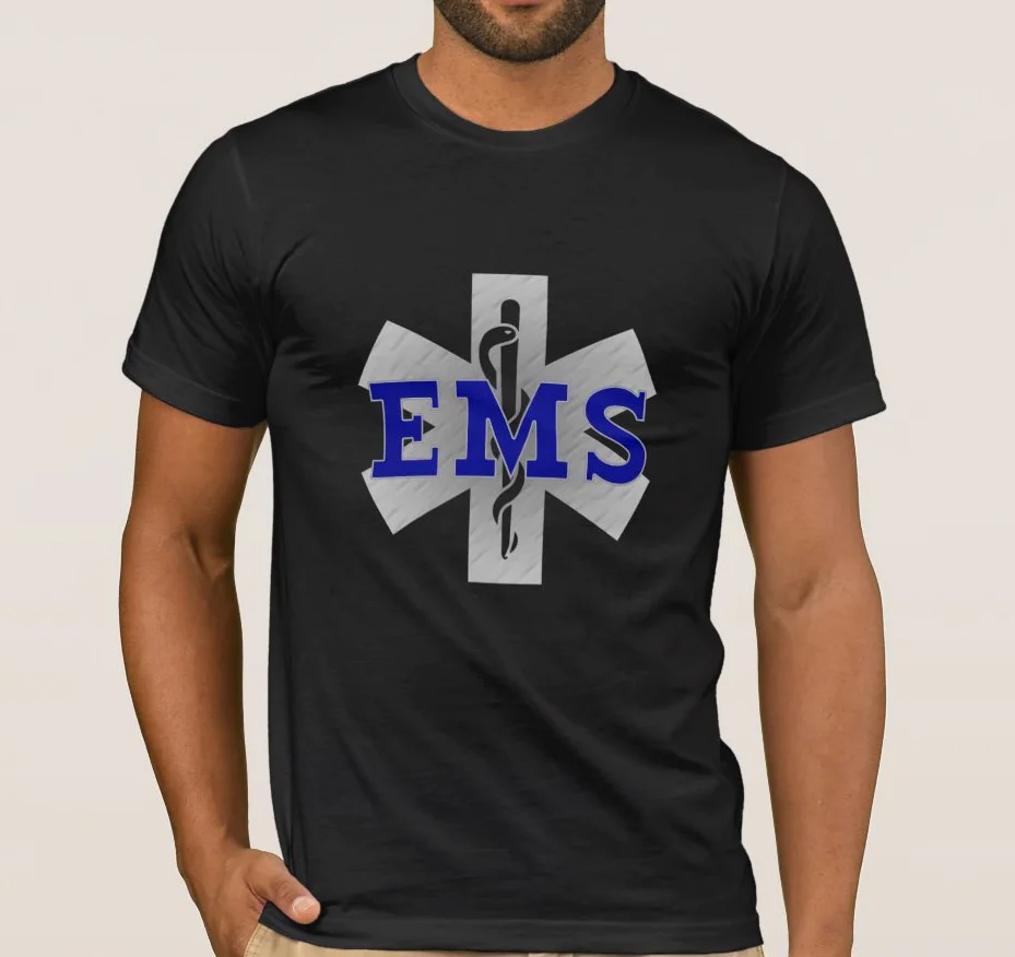 

Star of Lifes Graphical Design EMS Paramedic Gift Mens T-Shirt. Summer Cotton Short Sleeve O-Neck Unisex T Shirt New S-3XL