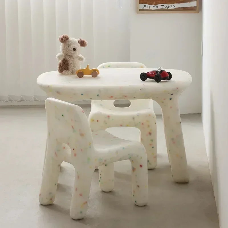 Kids Desk and Chair Set Game Study Preschool Kids Children's Table Baby Chairs Desk Room Toddler Plastic Escritorio Infantil Children's Furniture Set