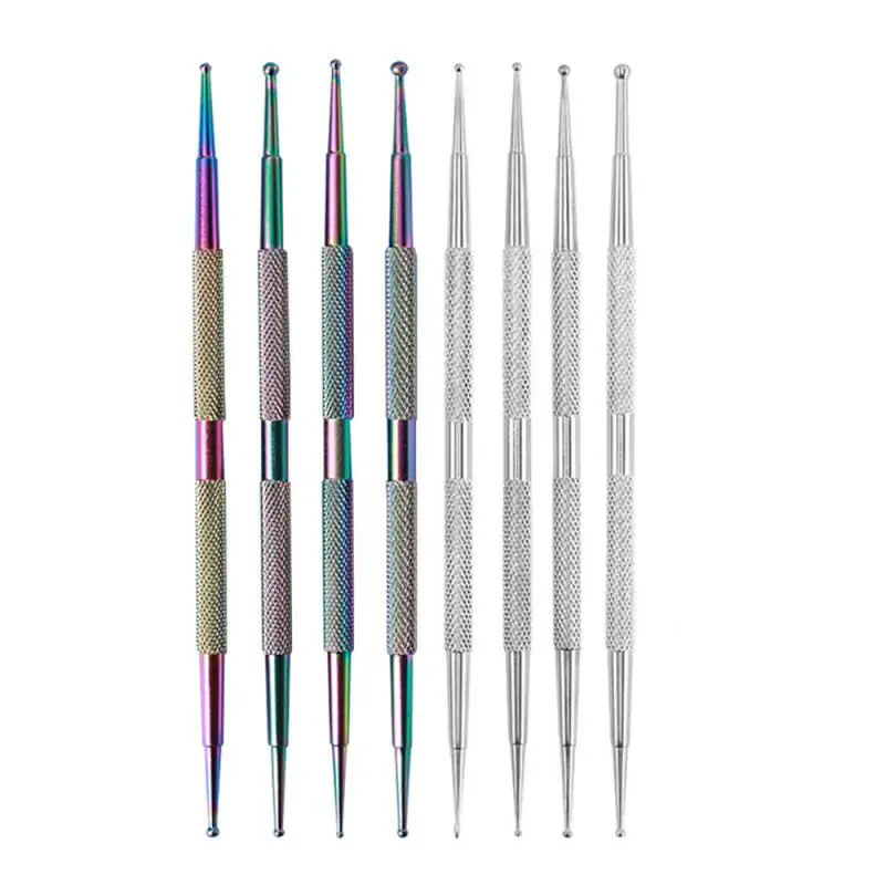 Crazy Sales Nail Art Dotting Tool Nail Pen 5pcs Of Nail Pencil Are  Available Metal Ball End for Studio Life Daily Double-End - AliExpress