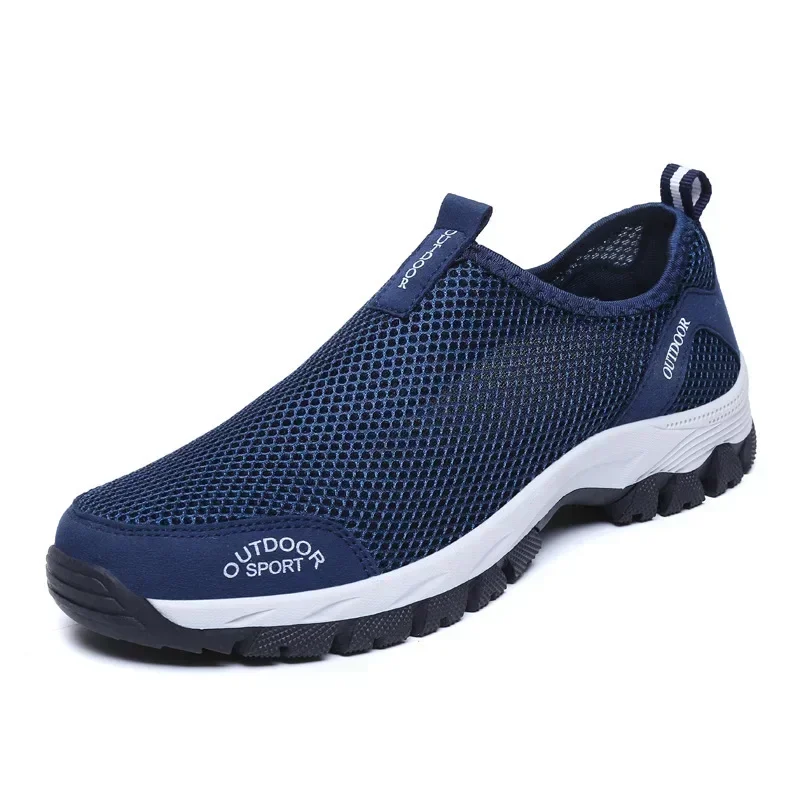 Men Non-slip Climbing Shoes Slip On Men's Mesh Sneakers 2025 Summer Man  Breathable Casual Shoe Big Size for 44 45 46 47 48 49 5