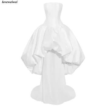 Abiti da sposa Ball Gown eleganti e semplici, personalizzabili, senza spalline, linea ad A, Vestido De Novia