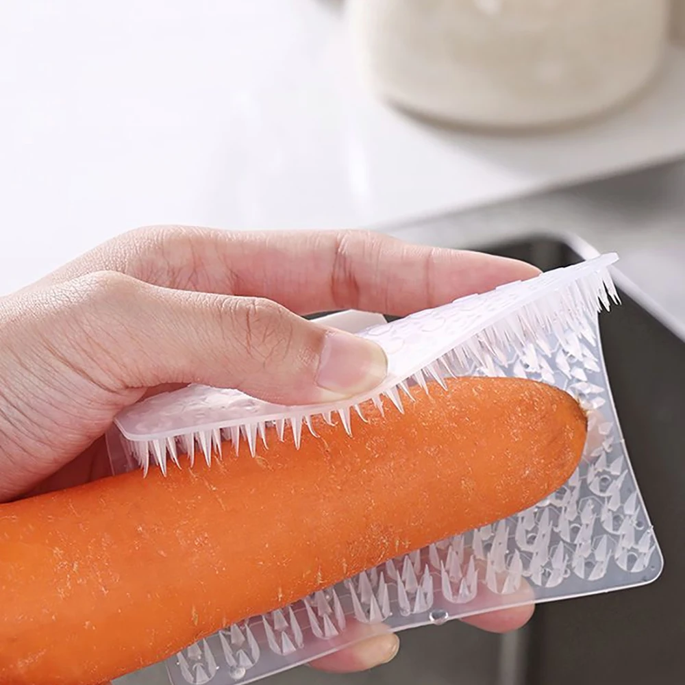 Kitchen Cleaning Brush Dishwashing Brush Fruit Vegetable Cleaning Brushes Pot Pan Sponge Scouring Pads Tool Accessories kitchen scrubber fruit vegetable brush kitchen dish brush