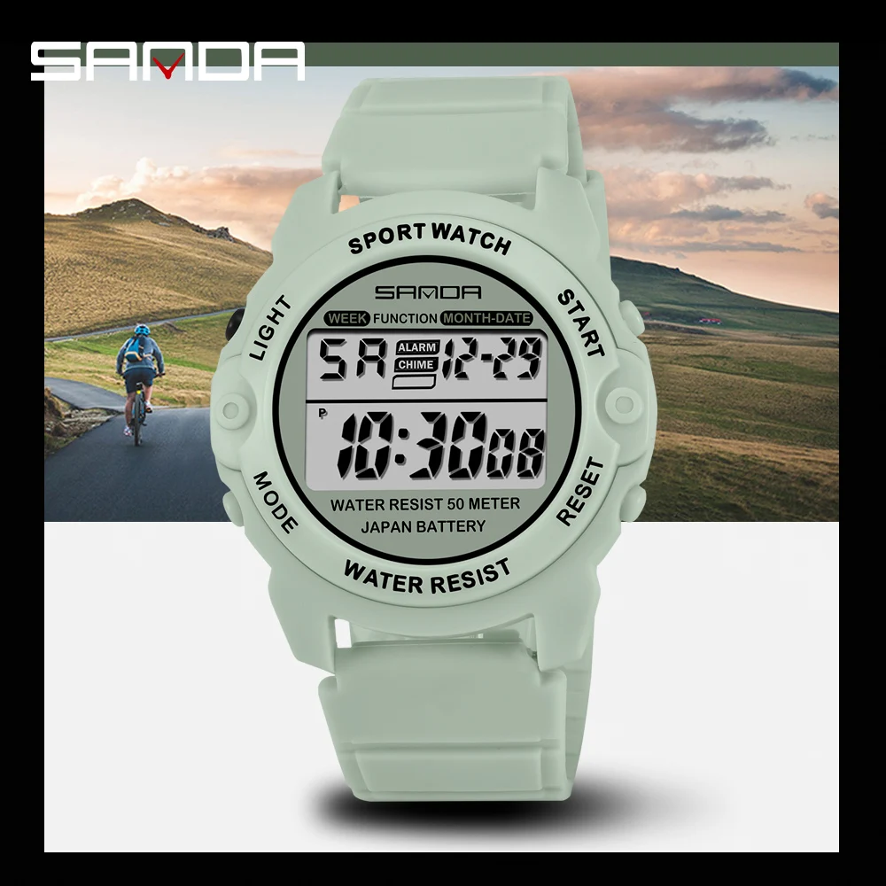 

SANDA 6003 Sports Women Watches Fashion Casual Waterproof LED Digital Watch Female Wristwatches Relogio Feminino