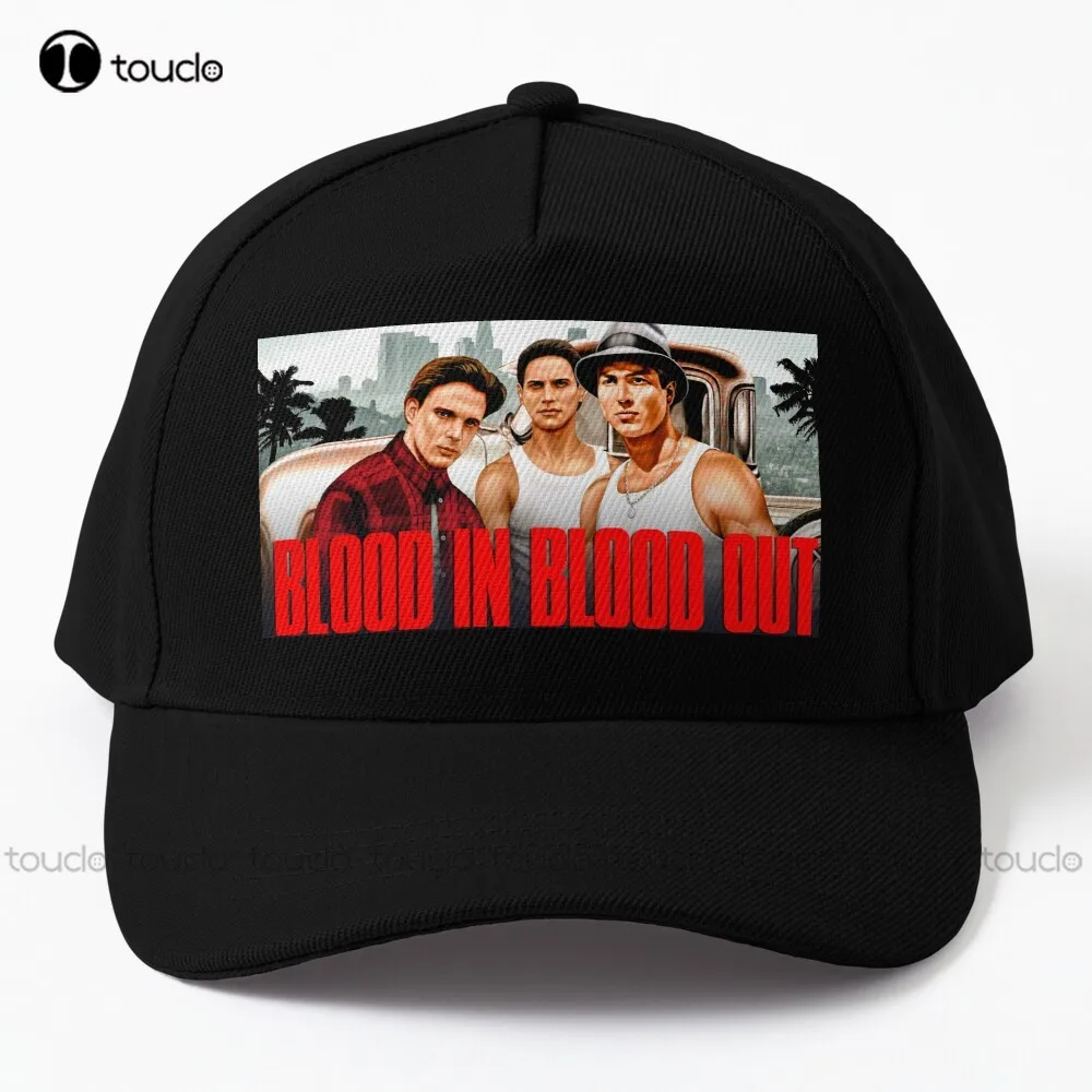 

Blood In Blood Out Baseball Cap Trucker Hats Unisex Adult Teen Youth Street Skateboard Cartoon Denim Color Outdoor Cotton Caps