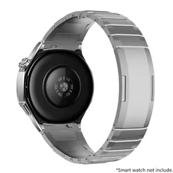 Premium Stainless Steel Watch Band - Elegant Strap Bracelet - 22mm (Titanium  color)
