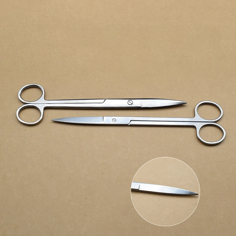Professional Scissor Manicure Tool for Nail Eyebrow Nose Eyelash Cuticle Scissors Curved/Straight Pedicure Scissors