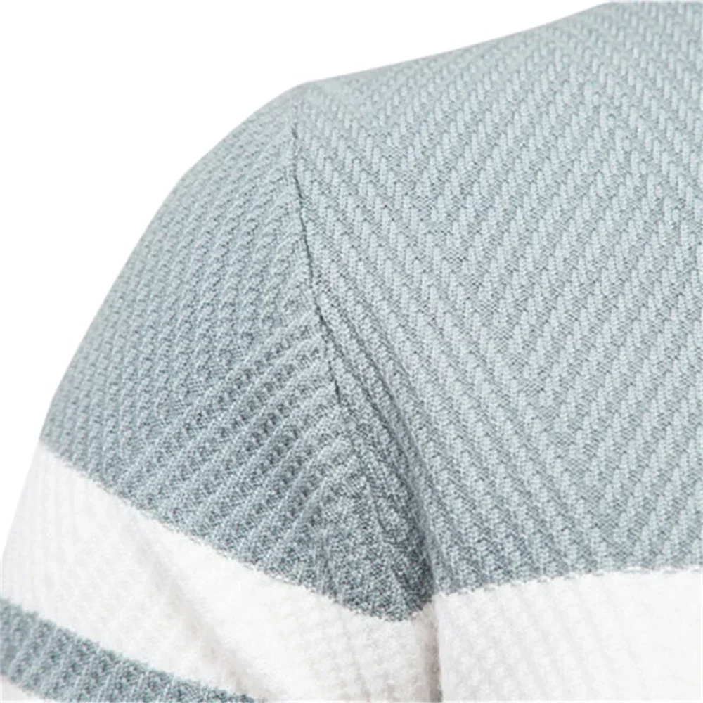 Embroidered LONSDALE Mens Boys Winter Stripe Sweater Thick Warm Pullovers Men's O-neck Basic Casual Slim Comfortable Sweaters 4