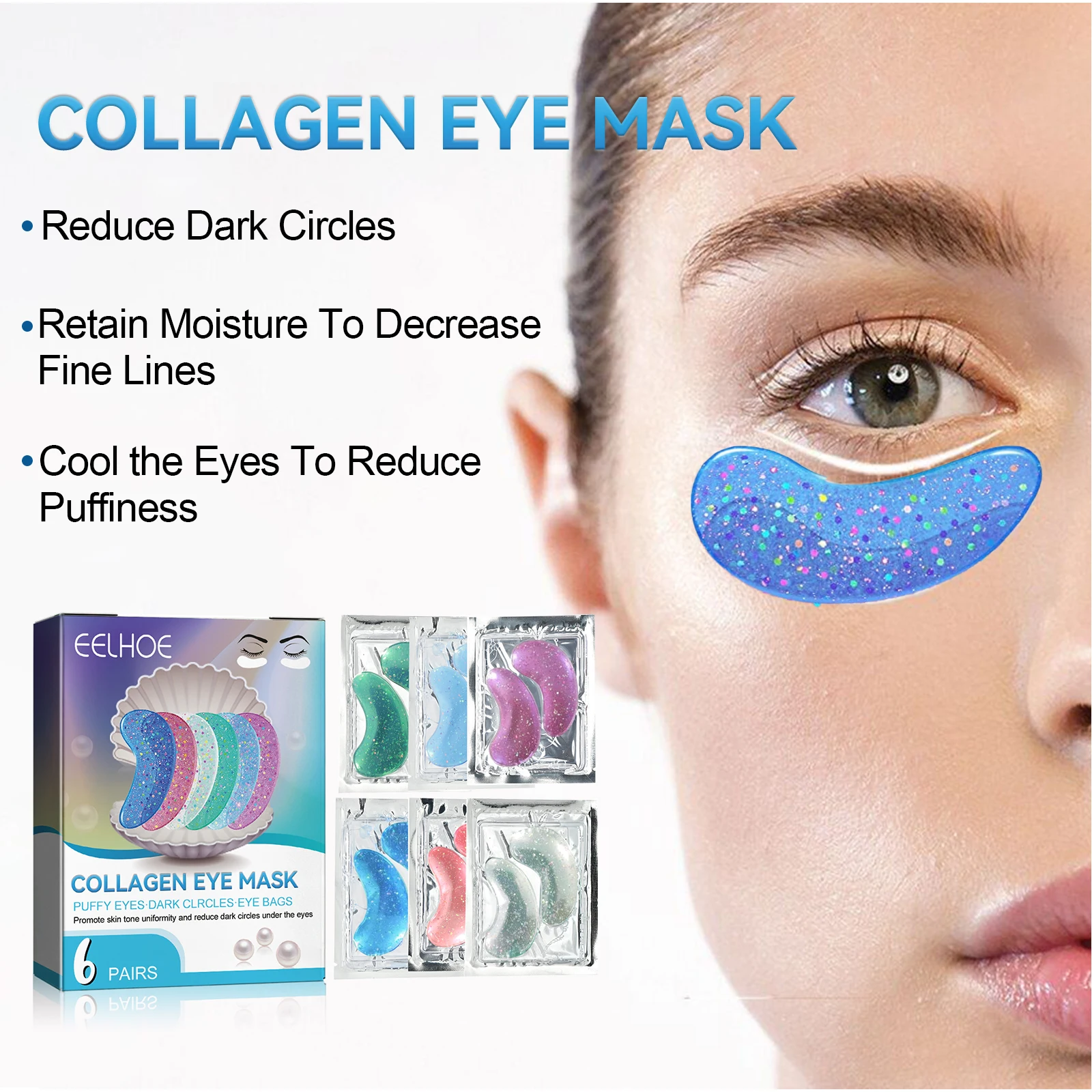 Collagen Eye Mask for Fine Lines and Dark Circles