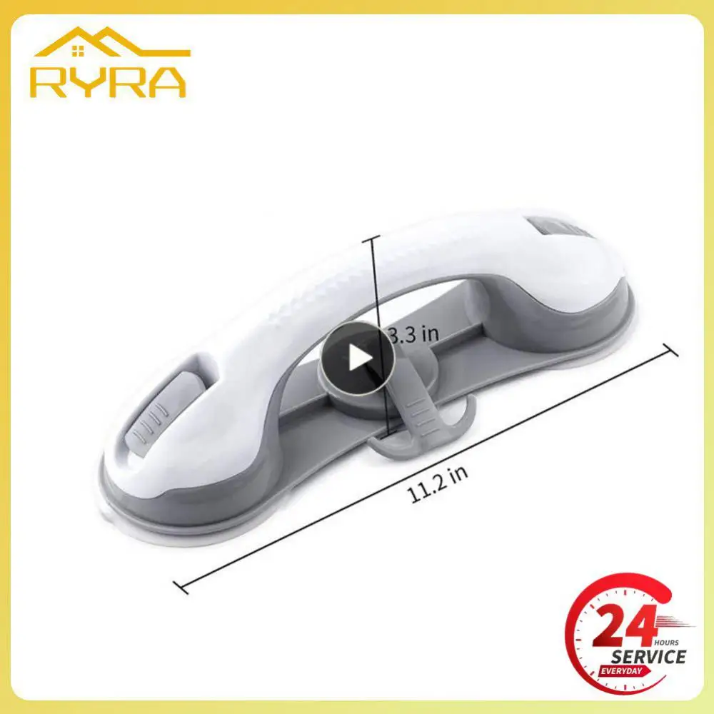 40kg-110kg Bathroom Suction Cup Shower Handle Safety Anti Slip Handrail Support Bar For Elderly Bath Shower Accessories Grab Bar