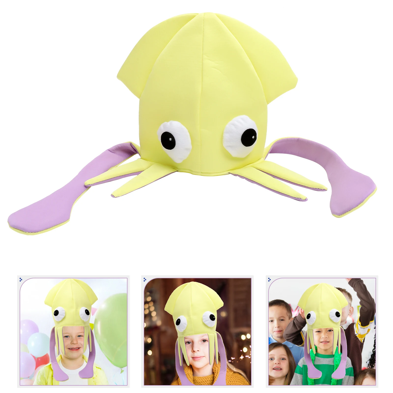 

Hat Squid Hats Party Costume Octopus Animal Funny Sea Cap Crazy Rainbow Mardi Gras Halloween Novelty Decorations Adult Unisex