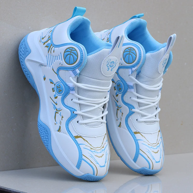 Basketball Shoes Men High Top Breathable Sneakers Outdoor Non-Slip Athletic Fashion Tennis Sport Shoes