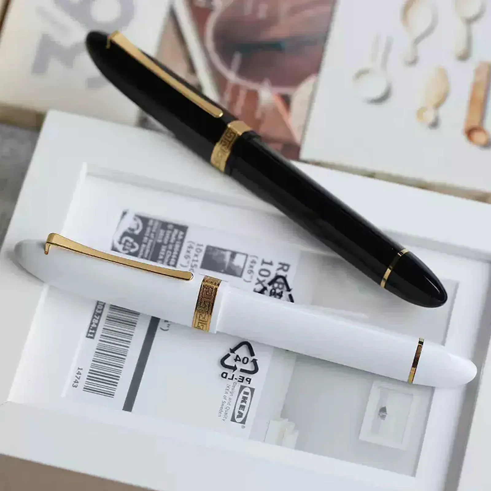 2024 MOONMAN V60 Triangular Piston Fountain Pen EF/F 0.38/0.5mm Nib Rollerball Pen Office Supplies Writing Stationery gift pens 5