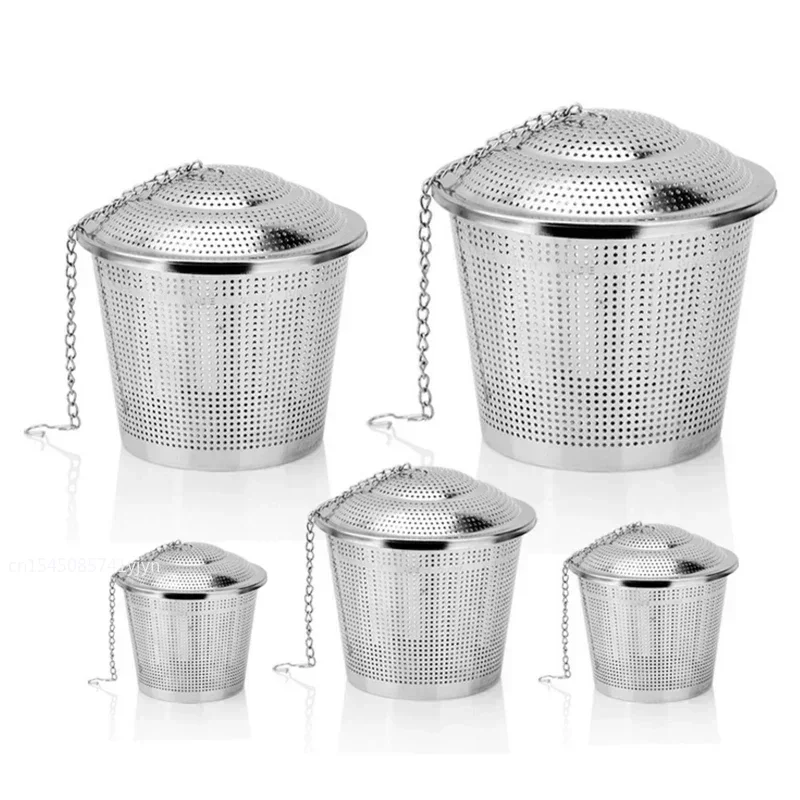 304 Stainless Steel Tea Ball Strainer Leaf Spice Tea Mesh Herbal Infuser Filter Strainer for Teapot Teaware Kitchen Tools tea infuser tea strainer tea filter