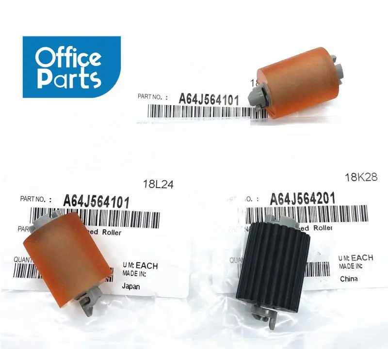 

1SETS A64J564201 A64J564101 Tray 1 2 Feed Separation Pickup Roller for Konica Minolta bizhub C458 C558 C658 308e 368e 458e 558e