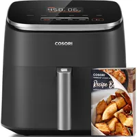 Air Fryer 9-in-1, Compact & Large 6-Qt, Fast Turbo Modes, 90°–450°F Even Results With Precise Temperature Control 2
