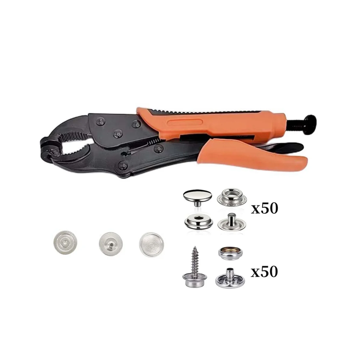 

For Canvas,Boat Covers Adjustable Pliers for Snap Buttons Snap Fastener Kit,Snap Fastener Tool Kit with Snap Button Set