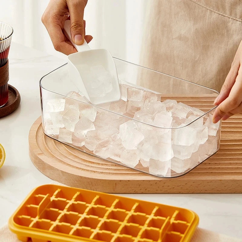 Ice Bowl Mold Ice Cube Tray Large-Capacity Round Empty Moulds Ice